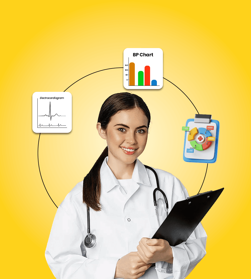 Healthcare and wellness marketing illustration