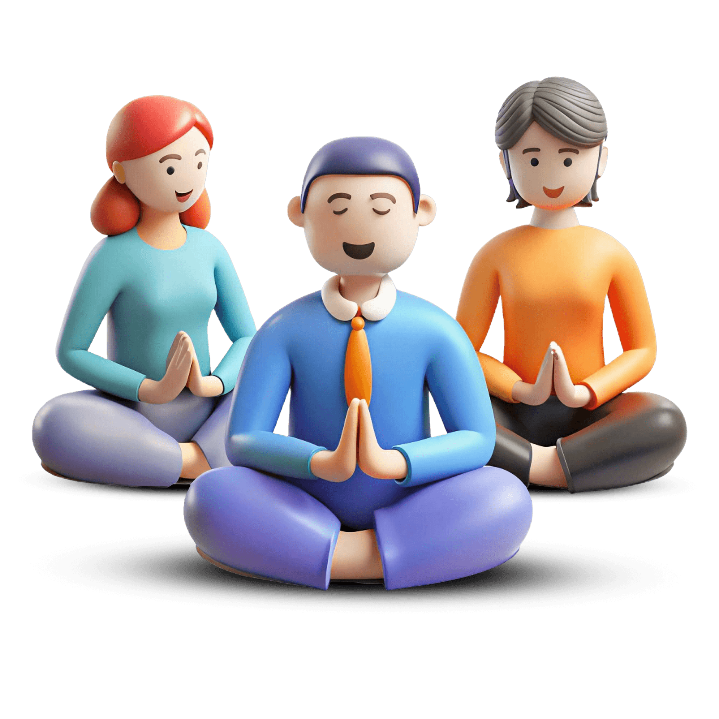 Calm meditation illustration for Nermine George